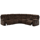  Furniture of America Maybell Reclining Fabric 3 pc Sectional CM6773BR-SECTIONAL IMAGE 1