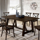  Furniture of America Saige Dining Table with Trestle Base CM3138T IMAGE 1