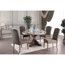  Furniture of America Round Bridgen Dining Table with Pedestal Base CM3429RT-TABLE IMAGE 2
