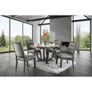  Furniture of America Round Isabelle Dining Table CM3395GY-RT IMAGE 4