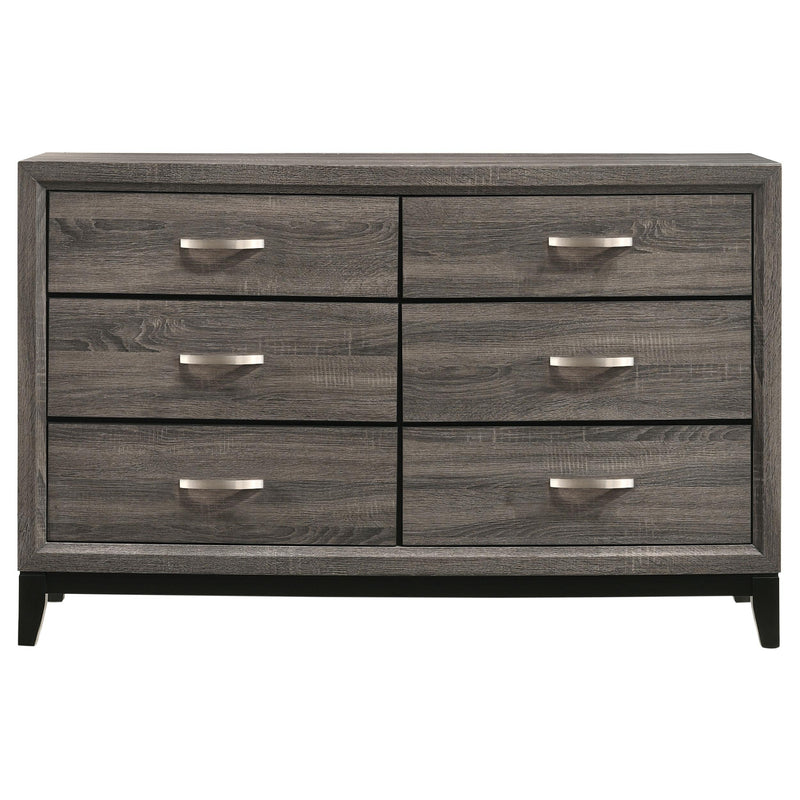 Coaster Furniture Watson 212423 6-Drawer Dresser - Grey Oak IMAGE 2