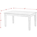 Elements International South Paw Dining Table DSO100DT IMAGE 5