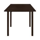  Coaster Furniture Kelso 190821 Rectangular 52-inch Extension Dining Table - Cappuccino IMAGE 3