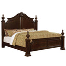  Furniture of America Hesperos King Poster Bed CM7798CH-EK-BED IMAGE 1