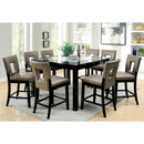  Furniture of America Square Evant II Counter Height Table with Mirror Top CM3320PT IMAGE 4