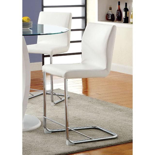 Furniture of America Lodia II Counter Height Chair CM3825WH-PC-2PK IMAGE 2
