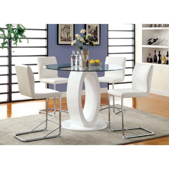 Furniture of America Lodia CM3825WH-PC-2PK Counter Height Chair IMAGE 3