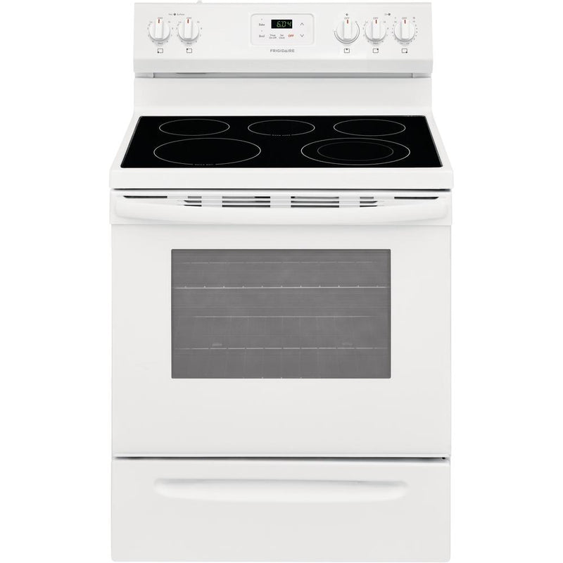 Frigidaire 30-inch Freestanding Electric Range with Even Baking Technology FCRE3052AW IMAGE 1