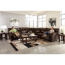  Catnapper Milan 434 3 pc Reclining Sectional - Chocolate IMAGE 1