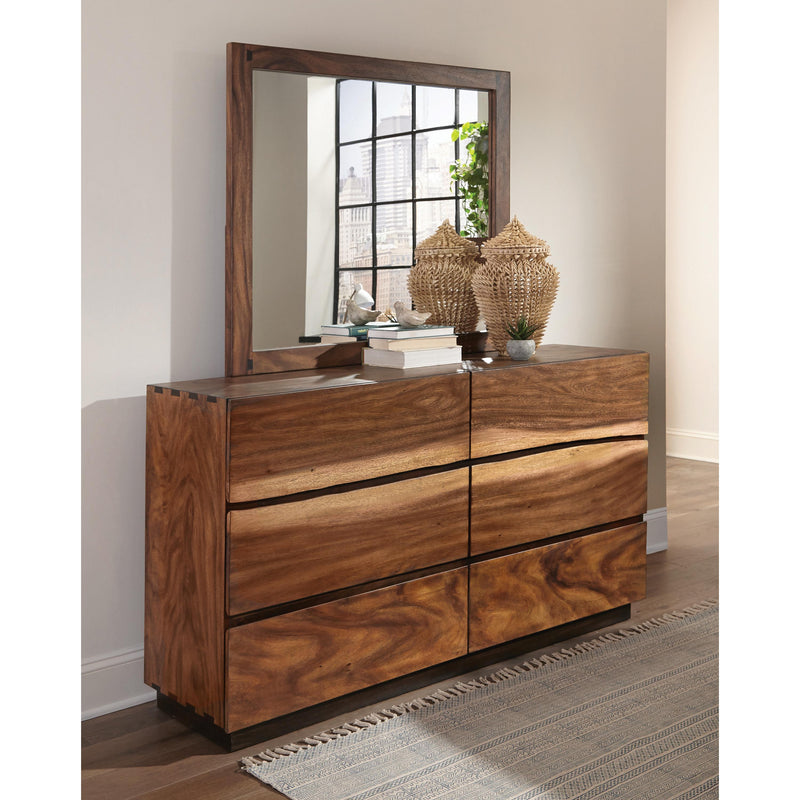 Coaster Furniture Winslow 223254 Dresser Mirror - Smokey Walnut IMAGE 2