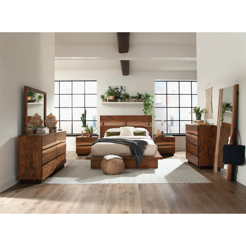 Coaster Furniture Winslow 223254 Dresser Mirror - Smokey Walnut IMAGE 3