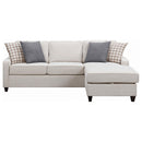  Coaster Furniture Mcloughlin 501840 Upholstered Sloped Arm Sectional Sofa - Platinum IMAGE 2
