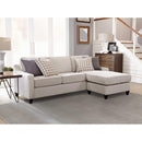  Coaster Furniture Mcloughlin 501840 Upholstered Sloped Arm Sectional Sofa - Platinum IMAGE 9