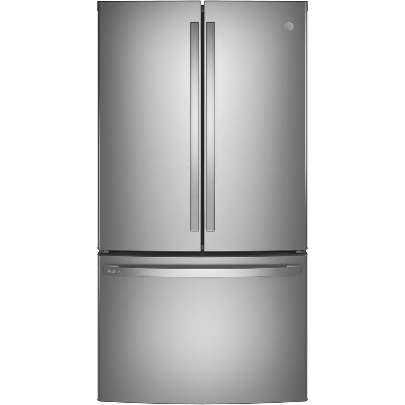 GE Profile 36-inch, 23.1 cu. ft. Counter-Depth French 3-Door Refrigerator with Interior Ice Maker PWE23KYNFS IMAGE 1