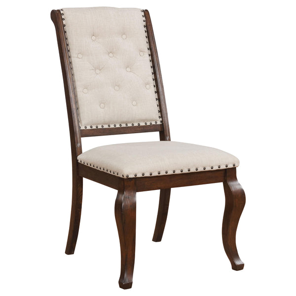 Coaster Furniture Brockway 110312 Upholstered Dining Chair - Barley Java (Set of 2) IMAGE 1