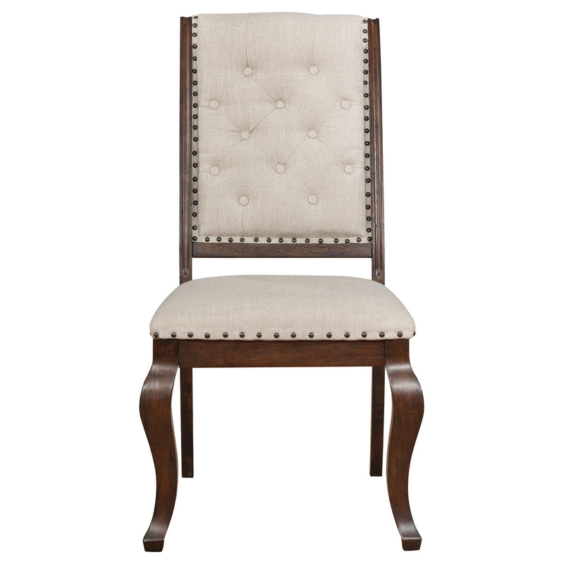 Coaster Furniture Brockway 110312 Upholstered Dining Chair - Barley Java (Set of 2) IMAGE 2