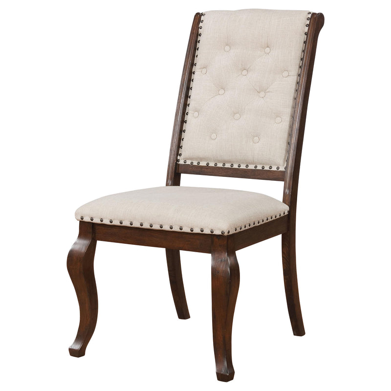 Coaster Furniture Brockway 110312 Upholstered Dining Chair - Barley Java (Set of 2) IMAGE 3