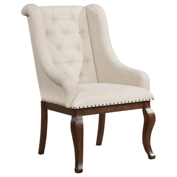Coaster Furniture Brockway 110313 Upholstered Arm Chair - Barley Java (Set of 2) IMAGE 1