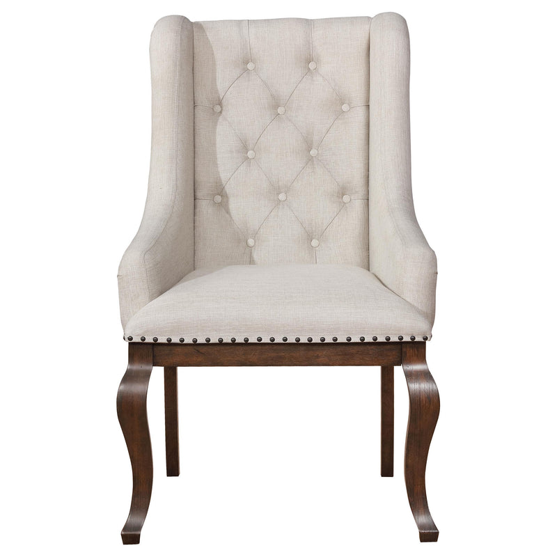Coaster Furniture Brockway 110313 Upholstered Arm Chair - Barley Java (Set of 2) IMAGE 2