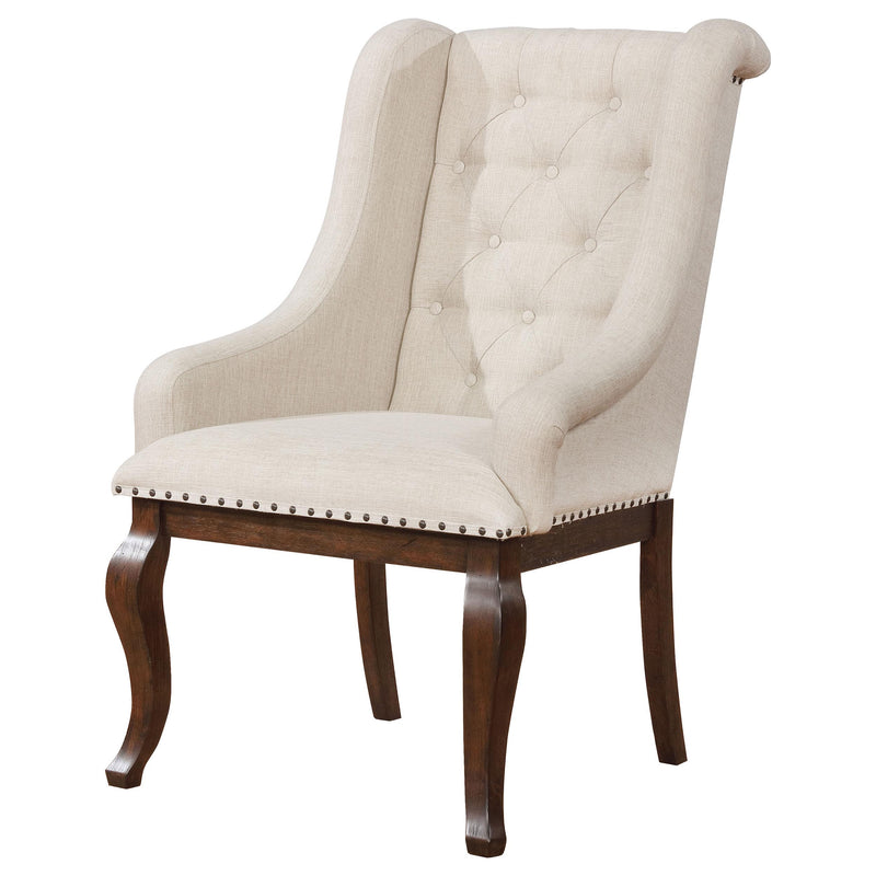Coaster Furniture Brockway 110313 Upholstered Arm Chair - Barley Java (Set of 2) IMAGE 3