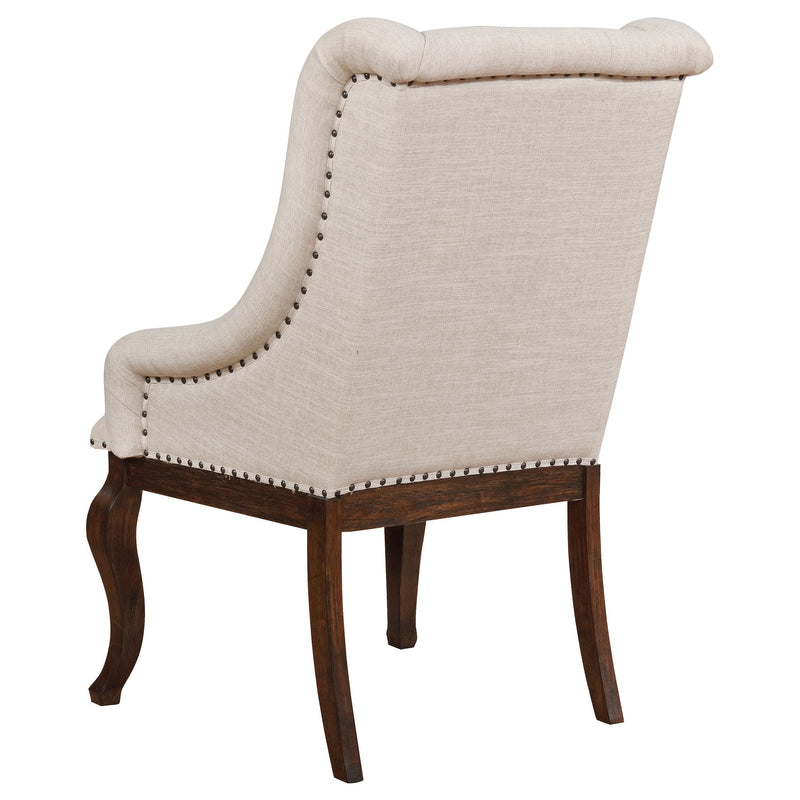 Coaster Furniture Brockway 110313 Upholstered Arm Chair - Barley Java (Set of 2) IMAGE 5