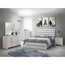  Coaster Furniture Brantford 207051Q Wood Queen Panel Bed - Coastal White IMAGE 5