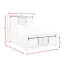 Elements International Scott Queen Platform Bed with Storage SC370QB IMAGE 12