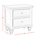 Elements International Chatham 2-Drawer Nightstand CH555NS IMAGE 4