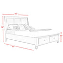 Elements International Chatham King Bed with Storage CH777KB IMAGE 4