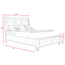 Elements International Chatham Queen Bed with Storage CH777QB IMAGE 4
