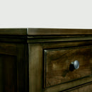 Elements International Chatham Gray 7-Drawer Dresser with Mirror CH600DRMR IMAGE 5