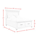 Elements International Slater Queen Platform Bed with Storage SR850QB IMAGE 11