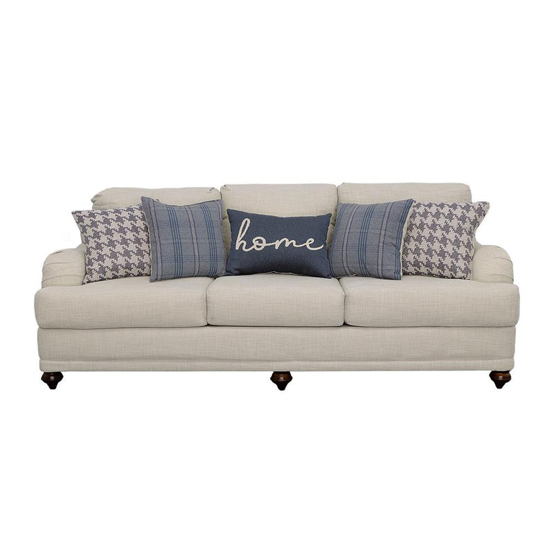  Coaster Furniture Glenn 511091 Upholstered English Arm Sofa - Light Grey and Blue IMAGE 2