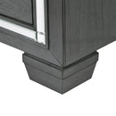 Elements International Titanium 7-Drawer Dresser with Mirror TT100DRMR IMAGE 10