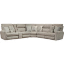 Catnapper McPherson 261 6 pc Reclining Sectional - Buff IMAGE 1