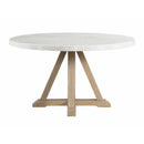 Elements International Round Lakeview Dining Table with Marble Top and Pedestal Base CDLW180RDT IMAGE 2