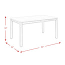 Elements International Martin Grey 6 pc Dinette DMT3006DS IMAGE 16