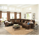  Catnapper Burbank 281 6 pc Sectional - Chocolate IMAGE 4