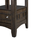 Elements International Oval Max Counter Height Dining Table with Pedestal Base DMX950PT IMAGE 6