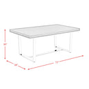Elements International Nadia Dining Table with Trestle Base CDND100DTB IMAGE 9