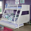  Furniture of America Hoople CM-BK963WH Twin/Full Bunk Bed IMAGE 1