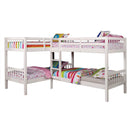  Furniture of America Kids Beds Bunk Bed CM-BK904WH-BED IMAGE 1