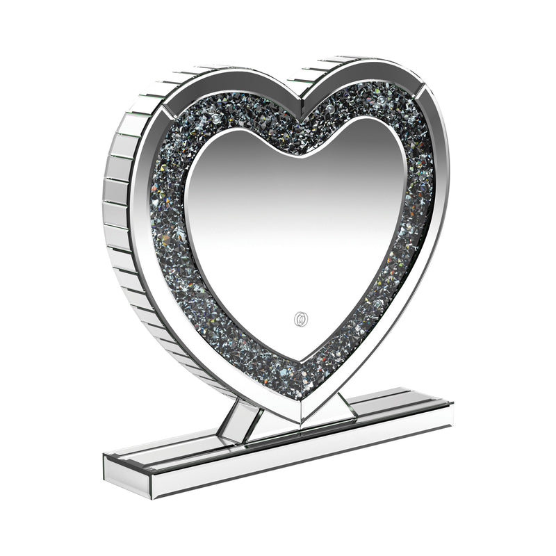  Coaster Furniture Euston 961528 Heart Shaped Vanity Mirror - Silver IMAGE 1
