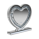  Coaster Furniture Euston 961528 Heart Shaped Vanity Mirror - Silver IMAGE 2