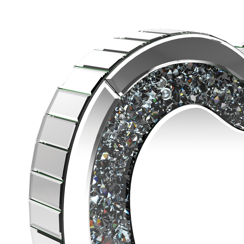  Coaster Furniture Euston 961528 Heart Shaped Vanity Mirror - Silver IMAGE 7