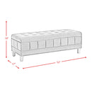 Elements International Crosby Fabric Storage Ottoman UCB1819001WWE IMAGE 14