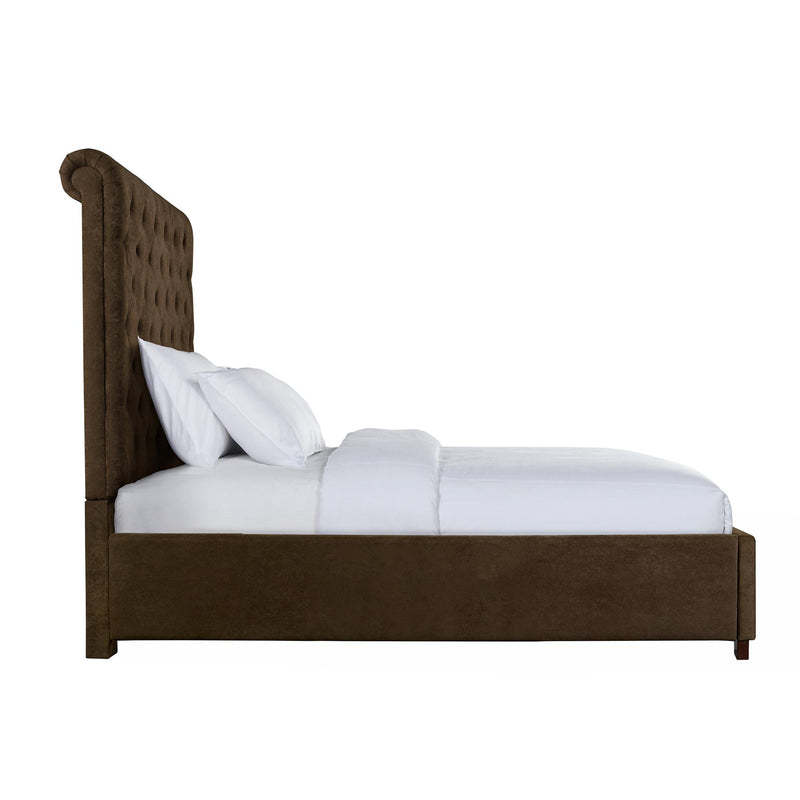 Elements International Waldorf King Upholstered Platform Bed UWF3153KB IMAGE 3