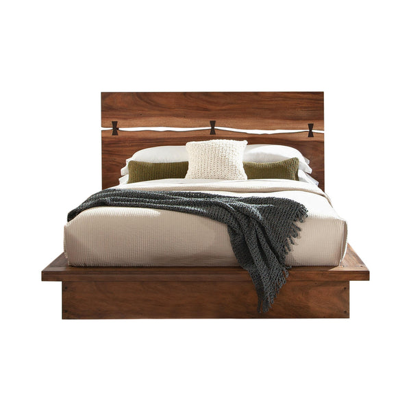 Coaster Furniture Winslow 223250SKE Wood Eastern King Storage Panel Bed - Smokey Walnut IMAGE 1