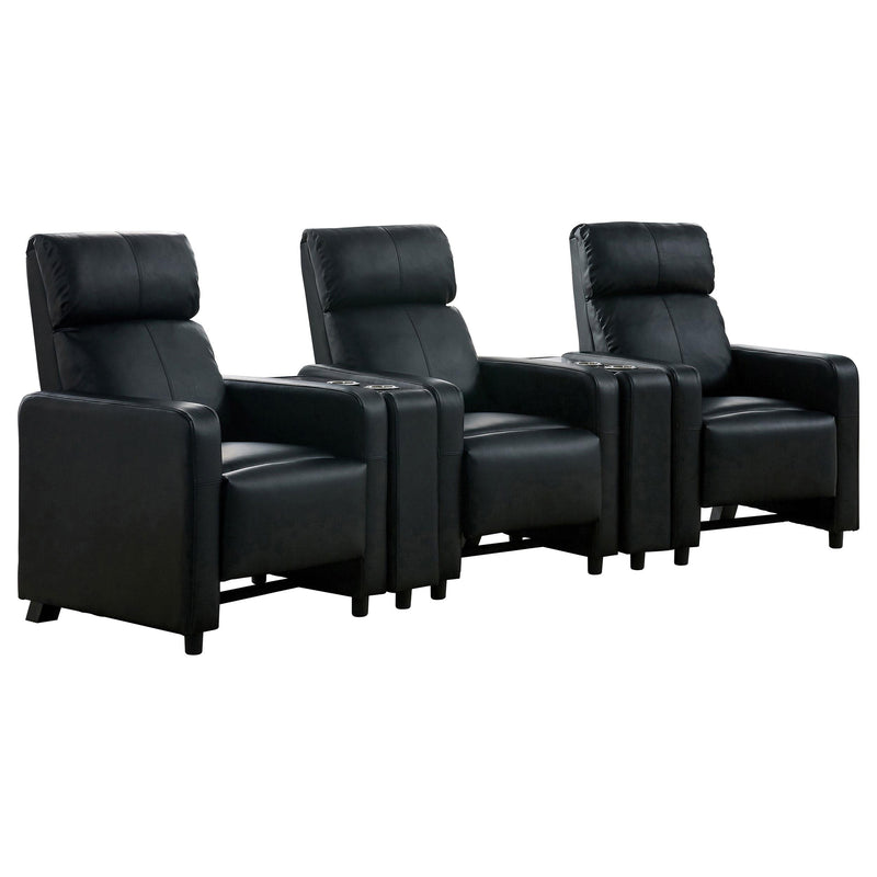  Coaster Furniture Toohey 600181-S3A 5 pc Home Theater Seating IMAGE 1