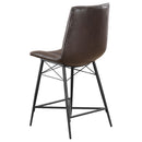  Coaster Furniture Aiken 107860 Upholstered Tufted Counter Chair - Brown IMAGE 5